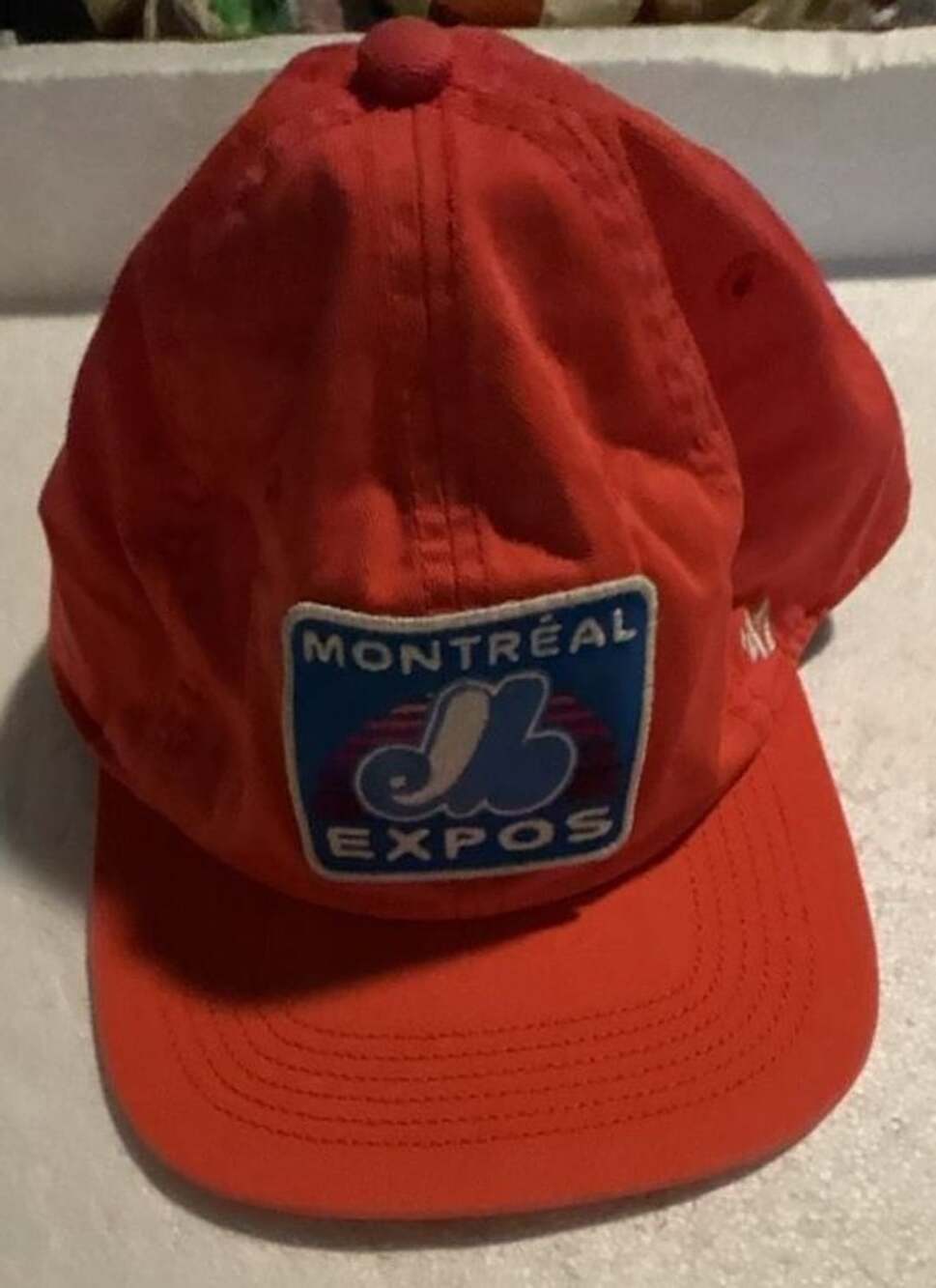47 Brand Montreal Expos Hitch Snapback Hat Red Orange MLB Adjustable Cap